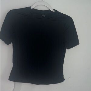 Black fitted Short Sleeve T-Shirt